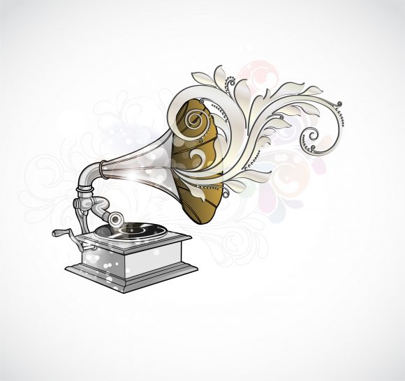 Astounding Music Vector Design: Vector Design Abstract Music Background