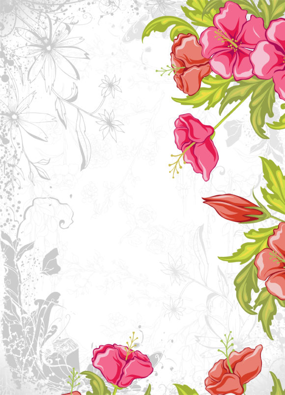 Amazing Floral Vector Art: Vintage Floral Background Vector Art