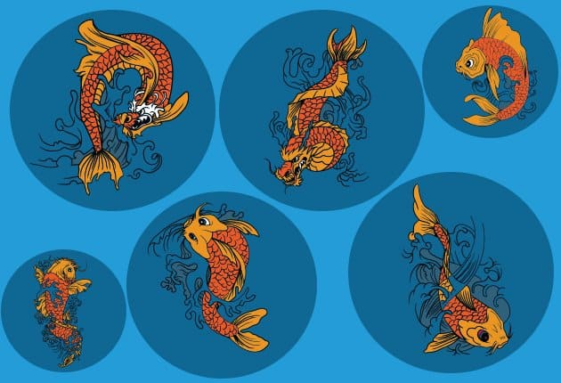 Download Koi-Fish Vector Pack - Designious