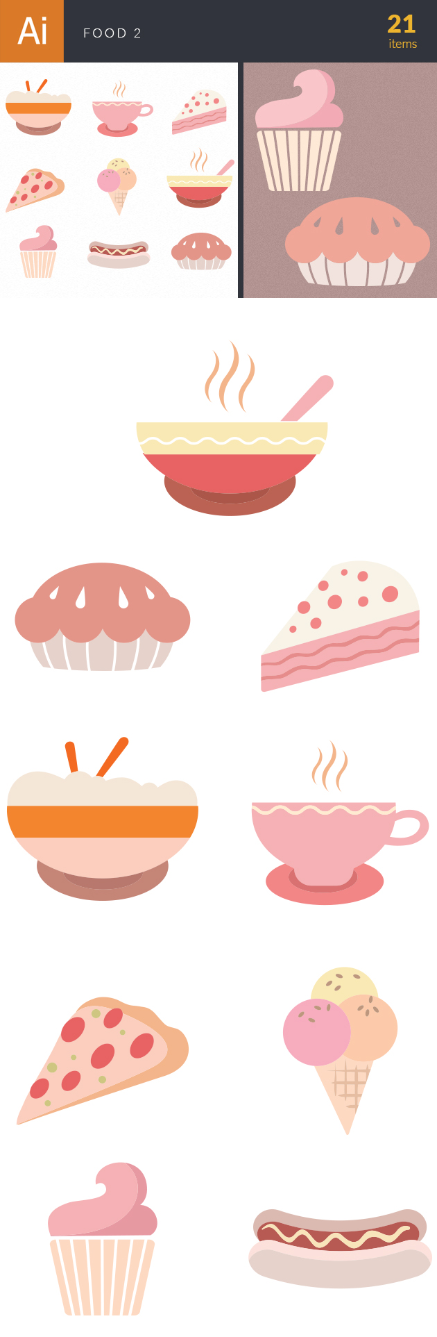 Food Icons Vector Set 2 29