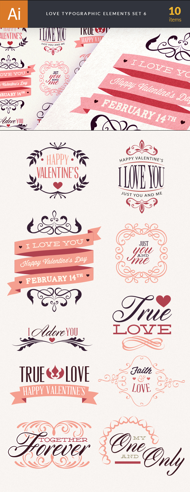 Love Typography Set 5 41