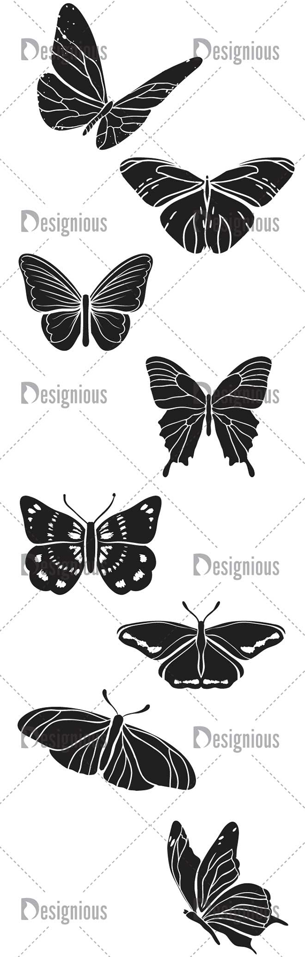 Vector Butterflies Pack 1 57