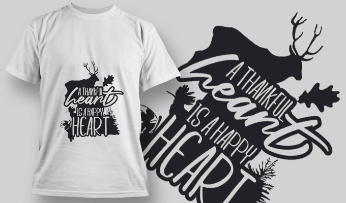 Download 2154 A Thankful Heart Is A Happy Heart 2 Svg Quote Designious