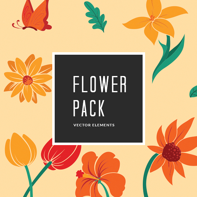 Download Flower 10 Vector Pack - Designious