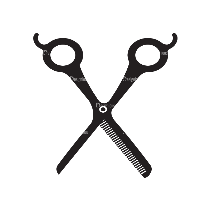 Metro Barber Shop Icons 1 Vector Scissors 02 - Designious