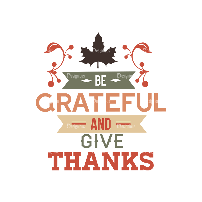 Thanksgiving Typography Set 1 Vector Expanded Thanksgiving 08 - Designious