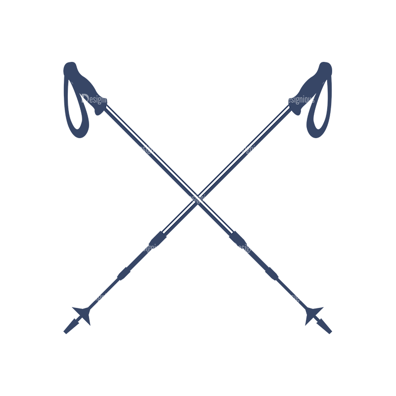 Nordic Skiing Elements Vector Set 3 Vector Logo 06 - Designious