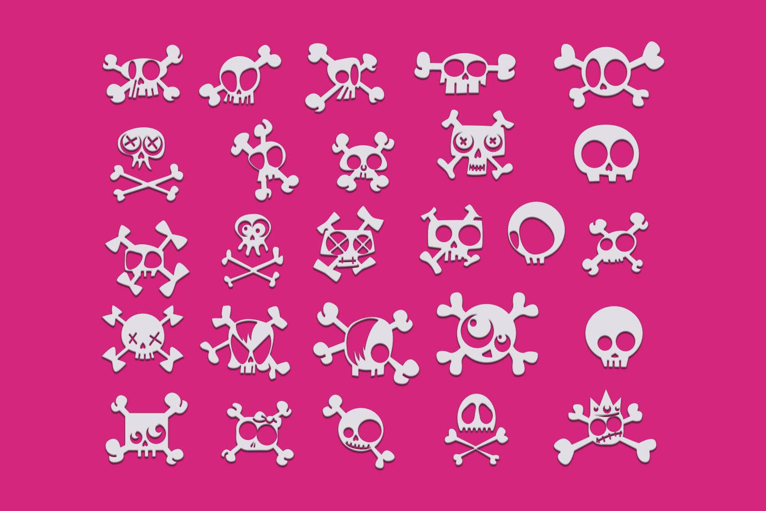 Download 26 Cute Skulls SVG Cut Files - Designious