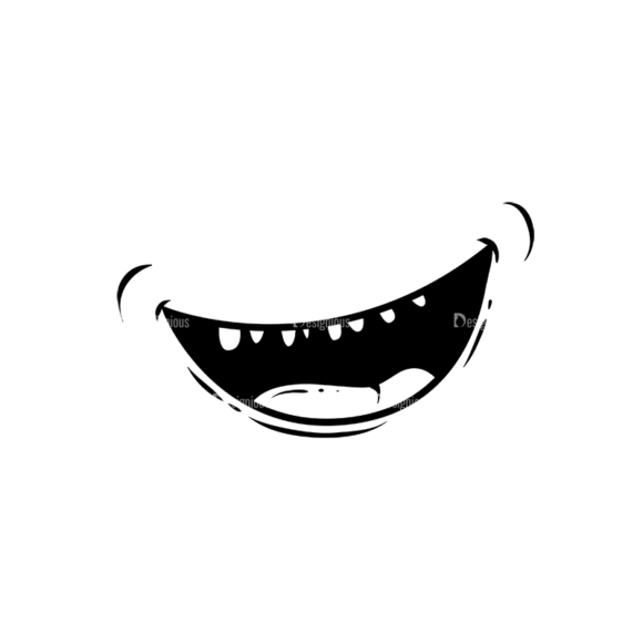 Cute Monsters Mouth Svg & Png Clipart - Designious