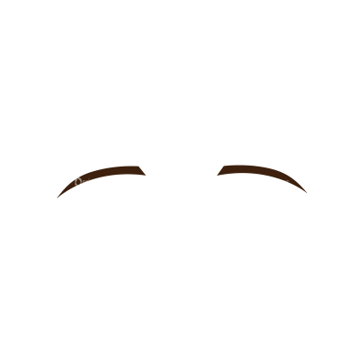 Manga Boy Eyebrow Svg & Png Clipart - Designious