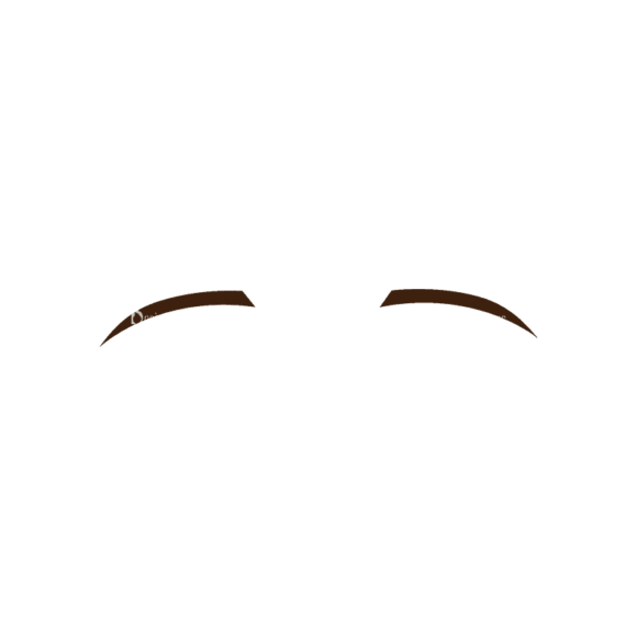 Manga Boy Eyebrow Svg & Png Clipart - Designious