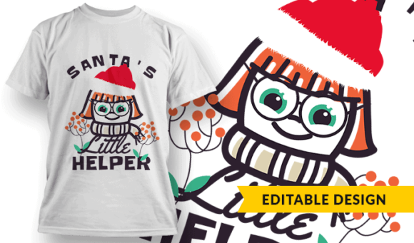 santas little helper t shirt