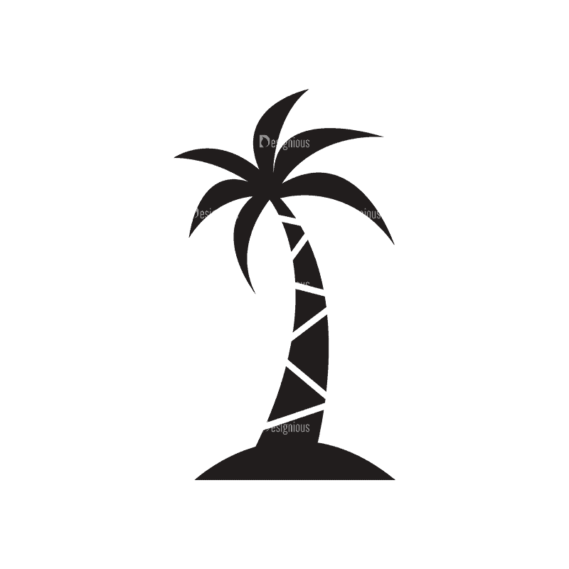 Travel Logos 2 Palm Tree Svg & Png Clipart - Designious