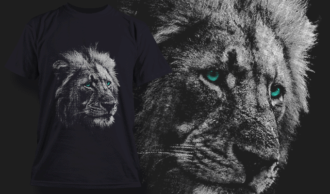 Grizzled Lion | T-shirt Design Template 2526