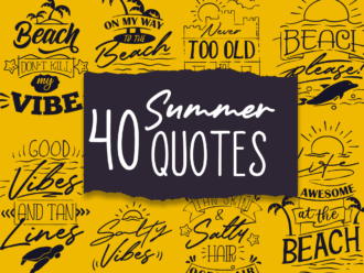 40x Summer Quotes With Decorations