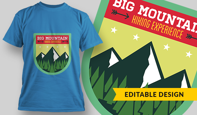 Big Mountain | T-Shirt Design Template 3098 - Designious