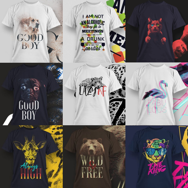 Download designs for t-shirts - Merch t-shirts bundle - Graphic t-shirts