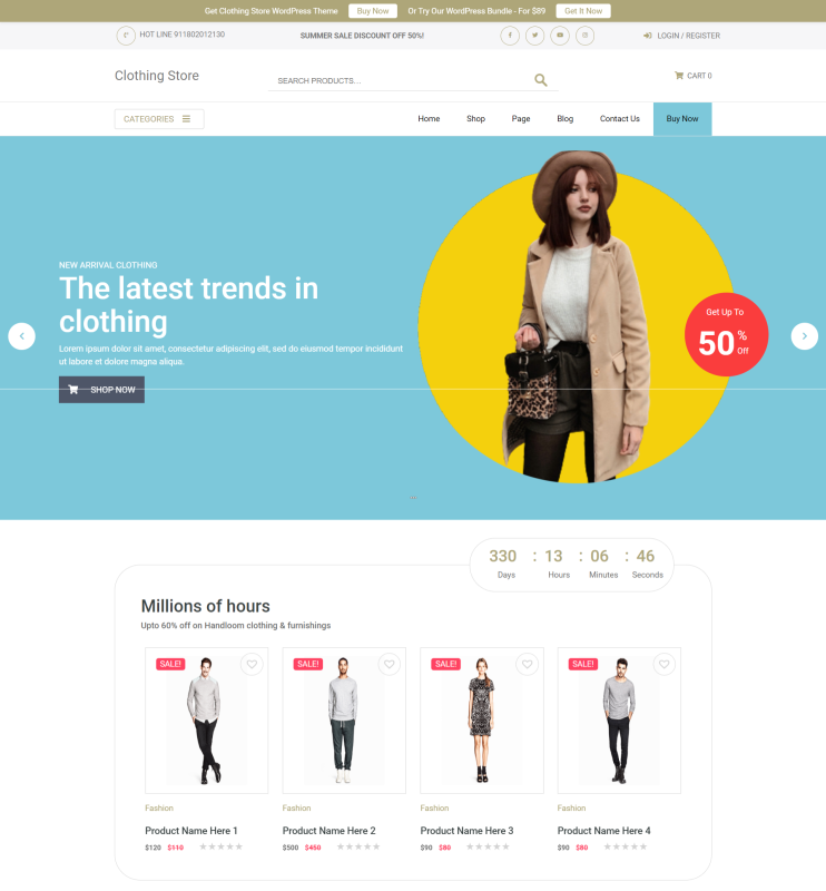 5 Best Free eCommerce WordPress Themes For Selling T-Shirts 95