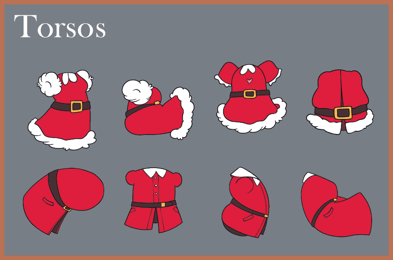 Retro Holiday Character Creator Kit 89