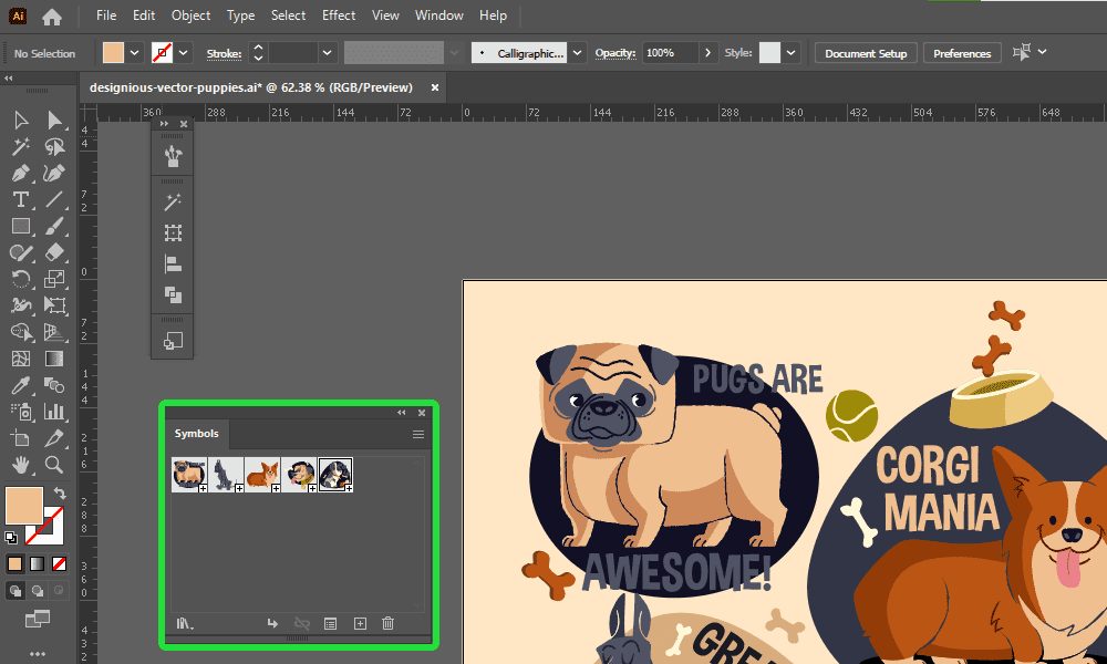 EZ Tip:  How to Use The Symbols Panel To Store Your Favorite Vector Art 35