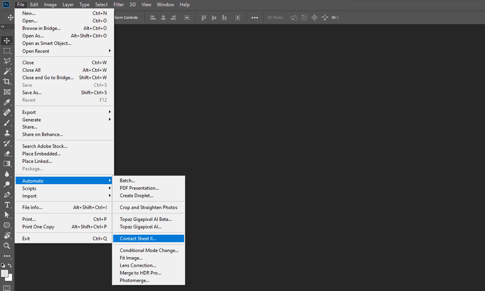 EZ Tip: How to list all the images from one folder into a contact sheet with Photoshop 17